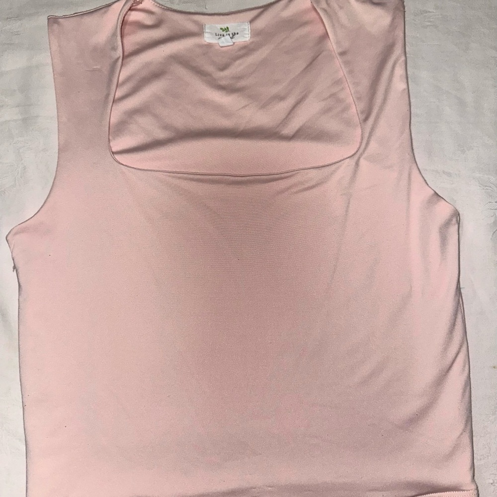Elegant Soft Pink Tank Top